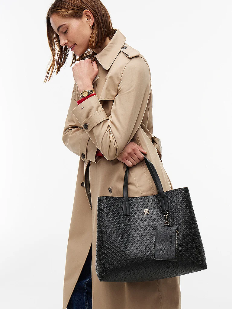 Sac Tommy Hilfiger Aw0aw18923 Th Icon Satchel Mono Unique - vue 6